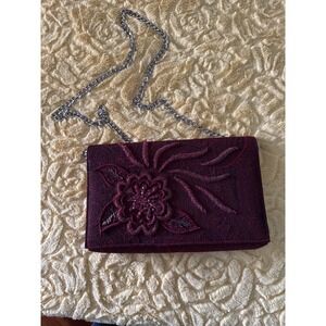 Vintage beaded clutch / crossbody‎